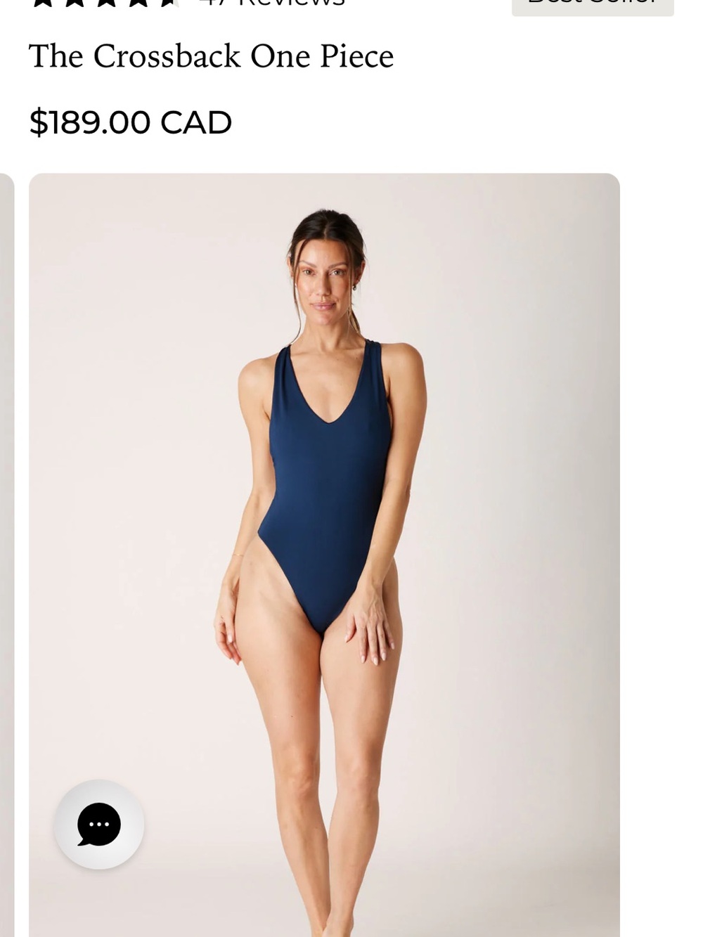 Londre Navy The Crossback One Piece